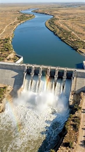 How does a dam stop an entire river #shorts