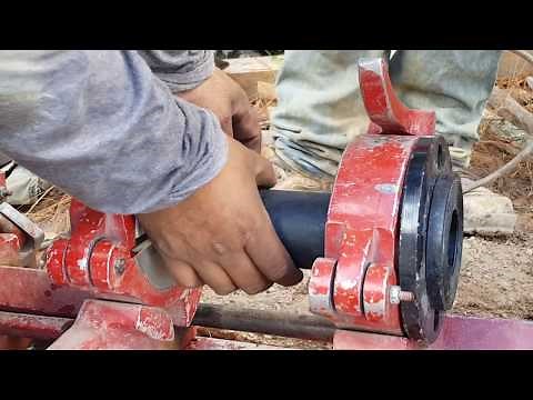 Unión de pieza Stub End y reducción de PEAD por termofusión