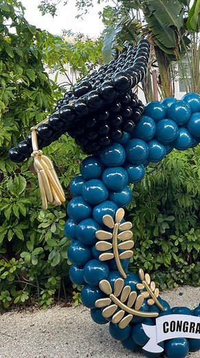 Lilly Roman on Instagram: "Graduation season is here! How perfect is this giant balloon graduation cap?!🎓 Perfect for any photo op or graduation party decor 🩵"