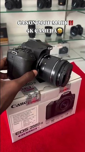 4K CAMERA BOX KIT💥 WI-FI BLUETOOTH FLIP TOUCH MODEL CANON 200D MARK‼️ STILL AVAILABLE✅ PRICE 30,000😱