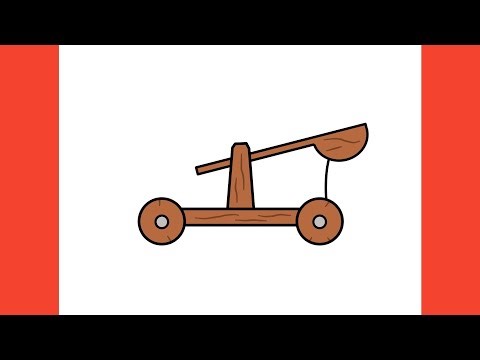 How to draw CATAPULT / drawing the catapult