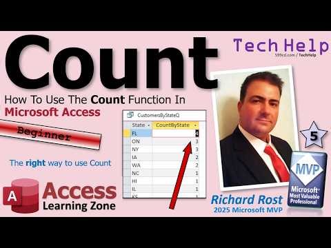How To Use The Count Function In Microsoft Access