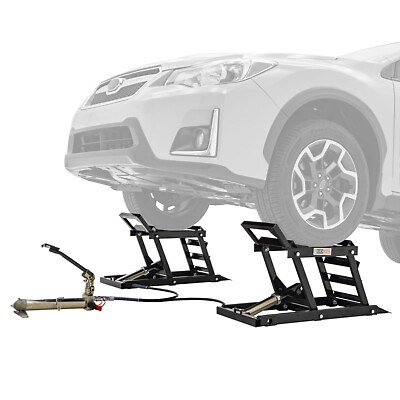 Black Widow Hydraulic Underbody Access Car Lift with Ramp - 3,000 lb. per pair | eBay