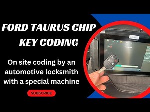 Ford Taurus Chip Key Coding - How to Program a Ford Chip Key with a Special Machine (Locksmith)
