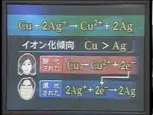 040910化学・硝酸銀水溶液に銅を浸けると銀析出