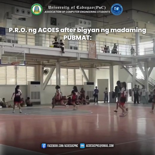 '𝐘𝐮𝐧𝐠 𝐏.𝐑.𝐎. 𝐧𝐢𝐲𝐨 𝐧𝐚 𝐦𝐚𝐲 𝐩𝐮𝐛𝐦𝐚𝐭 𝐭𝐨𝐝𝐚𝐲 𝐭𝐚𝐩𝐨𝐬 𝐦𝐚𝐲 𝐥𝐚𝐛𝐚𝐧 𝐩𝐚 𝐛𝐮𝐤𝐚𝐬 — 𝐥𝐢𝐭𝐞𝐫𝐚𝐥 𝐖𝐀𝐋𝐊𝐈𝐍𝐆 𝐃𝐄𝐃𝐈𝐂𝐀𝐓𝐈𝐎𝐍 😆🔥 𝐆𝐨𝐨𝐝 𝐥𝐮𝐜𝐤 𝐭𝐨𝐦𝐨𝐫𝐫𝐨𝐰, 𝐏.𝐑.𝐎. 𝐌𝐢𝐜𝐚𝐡 𝐄𝐥𝐢𝐬𝐡𝐚 𝐑𝐮𝐛𝐲! And of course, 𝐭𝐨 𝐭𝐡𝐞 𝐔𝐍𝐒𝐓𝐎𝐏𝐏𝐀𝐁𝐋𝐄 𝐄𝐧𝐠𝐢𝐧𝐞𝐞𝐫𝐢𝐧𝐠 𝐖𝐨𝐦𝐞𝐧’𝐬 𝐁𝐚𝐬𝐤𝐞𝐭𝐛𝐚𝐥𝐥 𝐓𝐞𝐚𝐦 — 𝐛𝐫𝐢𝐧𝐠 𝐭𝐡𝐞 𝐢𝐧𝐭𝐞𝐧𝐬𝐢𝐭𝐲, 𝐛𝐫𝐢𝐧𝐠 𝐭𝐡𝐞 𝐭𝐞𝐚𝐦𝐰𝐨𝐫𝐤, 𝐚𝐭 𝐝𝐚𝐥𝐡𝐢𝐧 𝐧𝐢𝐲𝐨 𝐚𝐧𝐠 𝐈𝐍𝐈𝐓 𝐬𝐚 𝐜𝐨𝐮𝐫𝐭!