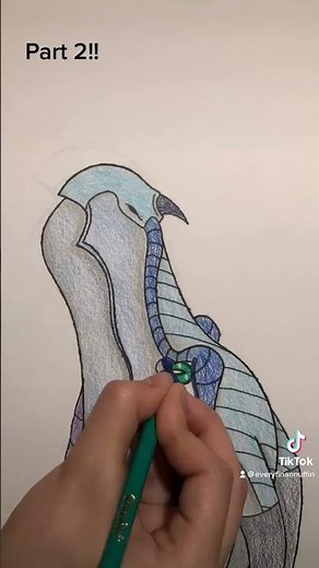 WINGS OF FIRE drawing a Rainwing headshot PART 2