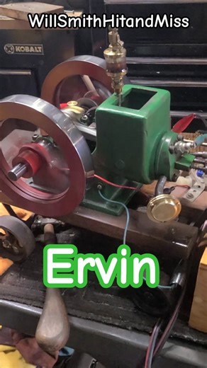 Antique Ervin Model Hit & Miss Engine Start Up