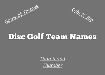 41  Funny Disc Golf Team Names (For Doubles & Triples) | Discing Daily