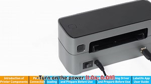 PM245BT Multifunctional Thermal Label Printer No Ink 4