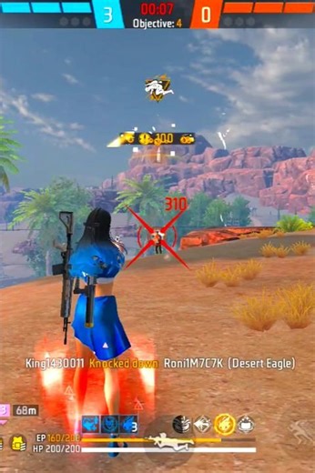 Noob player 💗 Cs Rank 🔥 In Desert Eagle Headshot Red 😱 #garenafreefire