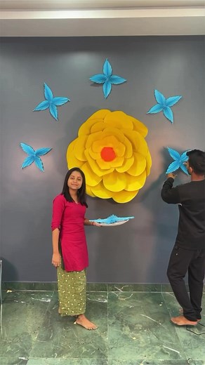 Best wall decor craft #reels #fbreels #viral #diy #craft #fun | Deep's CRAFT