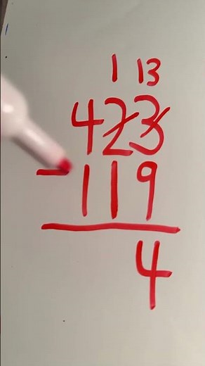 3 Digit Subtraction with Regrouping