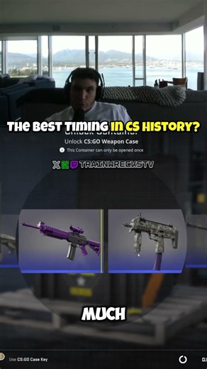 THE BEST TIMING IN CS HISTORY? | #trainwreckstv #csgo #cs2 #counterstrike #cs2unboxing #csgounboxing
