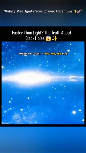Galaxy • Space • Cosmos ✨ on Instagram: "Can anything actually break the universe's ultimate speed limit, the speed of light? This mind-bending black hole truth proves that ultimate power doesn't always need ultimate speed. ✨ We're all taught that nothing can travel faster than light (299,792,458 meters per second). But when you consider the sheer, terrifying gravity of a singularity... the rules change. Think about it: Black holes are cosmic gravity monsters. Their pull is so immense, light its