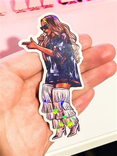 Bey Cowboy Carter Tour Holographic Vinyl Sticker - Etsy