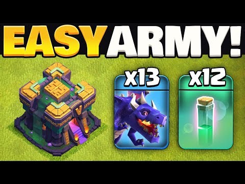 Easy TH14 RC Charge Dragon Attack Strategy Explained (Clash of Clans)