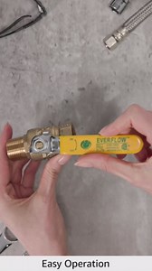 Midline Valve 822MF256 Premium Brass Full Port Ball Valve 3/4 in. FIP x MIP Connections