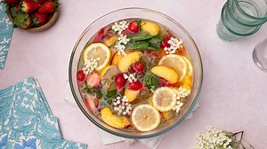 Elderflower And Peach Summer Punch Recipe - Tasting Table