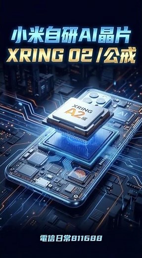小米自研 AI 晶片「玄戒 XRING 02」，可能搭載更先進製程與 AI 加速器企圖整合平板、穿戴、車載產品