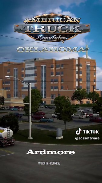 Time to explore more of the Oklahoma DLC's Cities and Settlements! 🇺🇸🚛 #ComingOut #SCS #simulation #gamedev #scssoftware #BestCommunityEver #ATS #AmericanTruckSimulator #Oklahoma