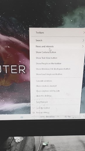 Cara menghilangkan widget cuaca di windows 10