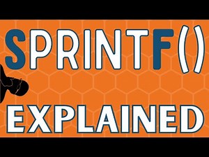 If you don’t learn sprintf(), your code will hate you later