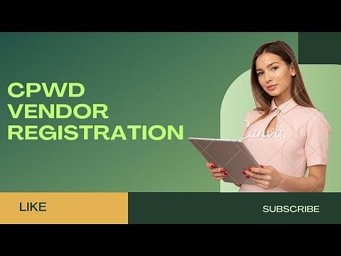 Vendor Registration in CPWD