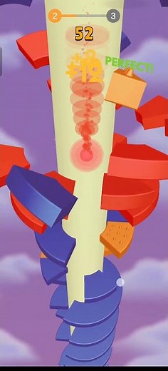 Helix Jump – Stage 2 Gameplay | Fun Ball Drop Puzzle #HelixJump #MobileGame #Shorts