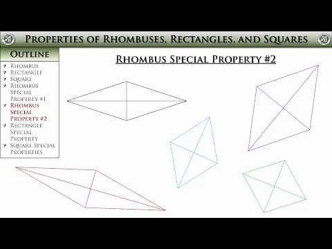 Geometry, Section 6-4 -- Properties of Rhombuses, Rectangles, and Squares