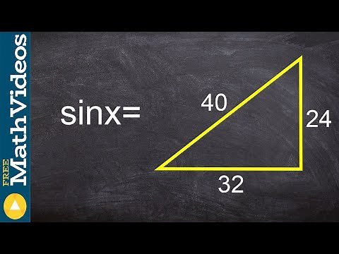 Find the value of sine of my given triangle