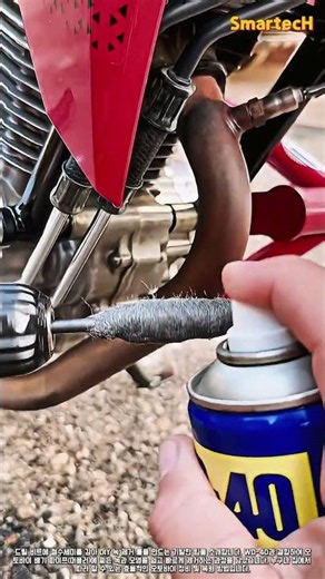 드릴과 철수세미로 오토바이 녹 제거하는 법 #worker #process #diy #motorcycle #restoration