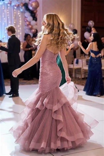 Shine All Night ✨ Pink Sequin Mermaid Dress | Elegant Look| Shdowarth®