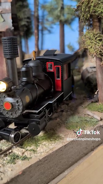 Got locomotive 7 all wired up, save for the rest light on the tender. Lots of work to go #kitbash #custom #modeltrains #scalemodel