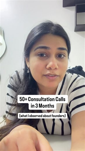 Charin Shah | Personal Branding & Content Strategist on Instagram: "50 Calls. Same Pattern Every Time. 1.Founders with 5+ years of experience still doubt themselves 2.Founders with 6 months of experience share everything and grow faster 3.Overthinking Instagram stops people before they even start 4.Waiting for the perfect reel kills momentum 5.Lights, camera, edits don’t matter if the script is weak 6.Hooks, body, CTA decide performance not fancy setups Keywords: personal branding, founders on I