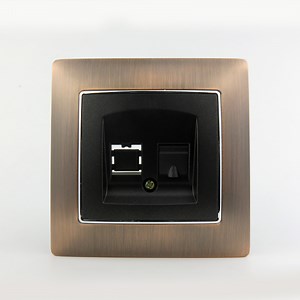 [Hot Item] 86 type EU standard low voltage data outlet Flush Mounted Computer Internet Lan CAT6 RJ45 Electrical Wall socket