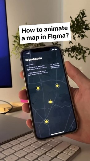 3.1K views · 18 reactions | Animate a map in Figma. Save this for...
