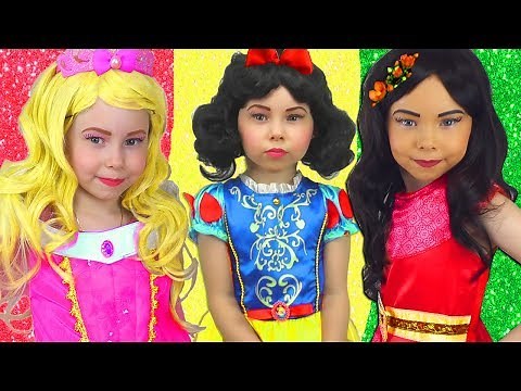 Alice Makes Real Princesses Dresses with Toy Sewing machine