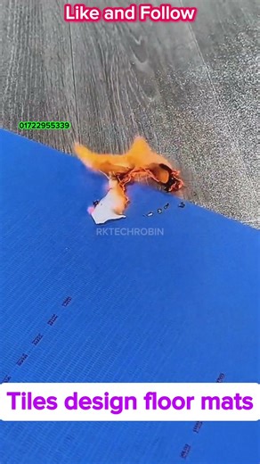 কম খরচে বাড়ির মেঝেতে ফ্লোর ম্যাট ব্যবহার করুন | Floor Decoration Ideas | RK TECH ROBIN #shorts