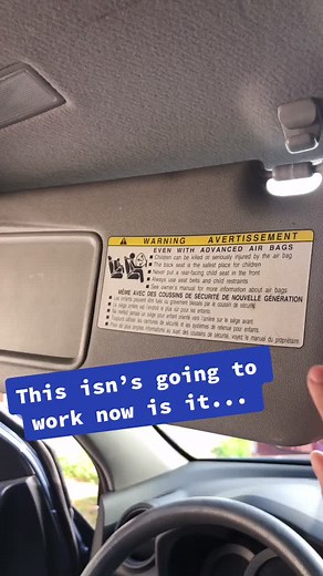 Replacing a Rav4 sun visor #fyp #carrepair #icandoit #mocando #womenempowerment