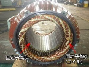 誘導電動機等の隙間部全含侵技術；スロット放電防止技術の展開