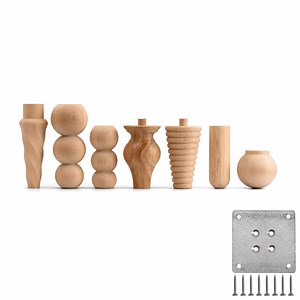 Handmade Beech Wood Furniture Legs - Set of 4 - Easy Install - Etsy