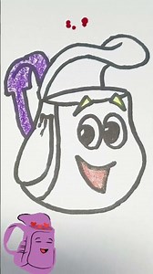 Learn to Draw Backpack from Dora | Kids Activity | #shorts #short #kids #art #doratheexplorer