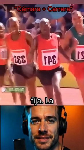 Un camarógrafo corre a la par de los atletas para capturar imágenes dinámicas; su técnica exige ritmo, resistencia y control de la cámara en movimiento. Texto para miniatura#curiosidades #SabiasQue #viralreelsシ #Informativo #reelsfbシ #parati | DatoShocks
