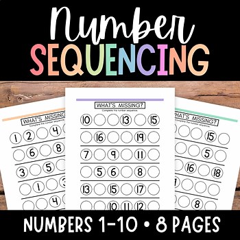 Number Sequencing, Missing Numbers, Counting to 20, Number Order