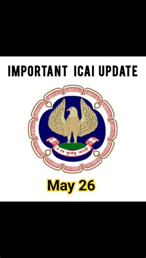 Important ICAI update for CA students May 26 exams |CA inter|CA final |ICAI updates #icai #castudent