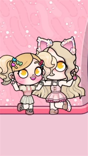 animation tutorial first video with my big sister 🫶🌸💞 @Kittyloveavatar #avatarworld #tocaboca