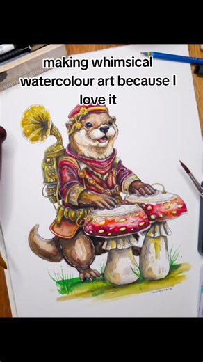 Whimsical Watercolor Creatures: Art Prints Available!