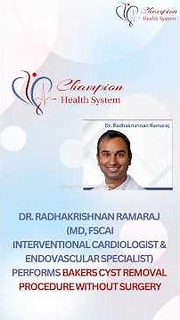 No Surgery Needed! Dr. Ramaraj Removes Baker’s Cyst with Advanced Non-Invasive Procedure #chvc