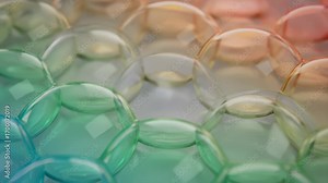 Bubble grid concept with T1 transitions macro